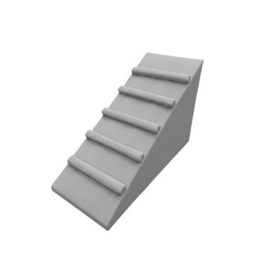 Imagem de Rampa Pet Antiderrapante Para Cachorro Gato Com Degraus Cor Cinza Libe