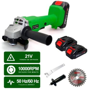 Imagem de Esmerilhadeira Lixadeira 2 Bateria + Maleta 18v Yg01 24301 - NoBrand