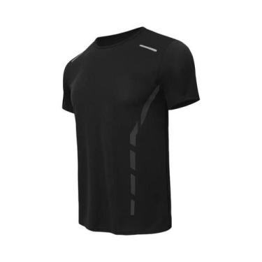 Imagem de Camiseta Fitness Masculina plus Size De Secagem Rápida Com Estampa, Ma