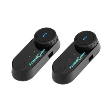 Imagem de Fone De Ouvido Bluetooth Para Capacete De Moto Com Intercomunicador FM