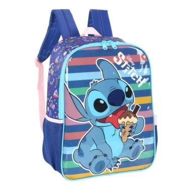 Imagem de Mochila Escolar Infantil Stitch IS41531SC Azul - Luxcel