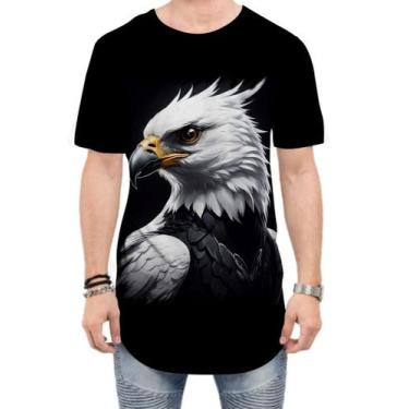 Imagem de Camiseta Longline Falcão Branco Visão Determinação 3 - Kasubeck Store®