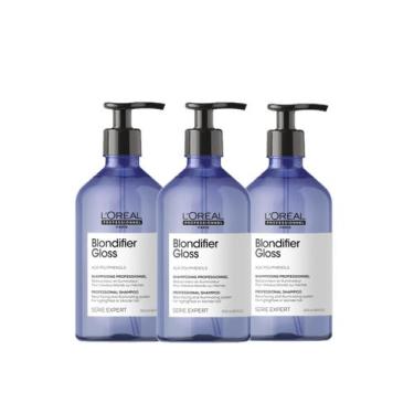 Imagem de Kit L'Oréal Professionnel Blondifier Gloss - Shampoo 500ml (3 unidades