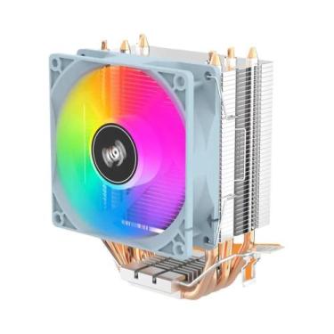 Imagem de Cooler De CPU RGB Silencioso 90mm Com 6 Tubos De Calor PWM 3PIN Para I