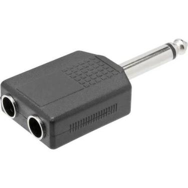Imagem de Adaptador Duplicador P10 Mono P/microfone P/ Karaokê - Storm