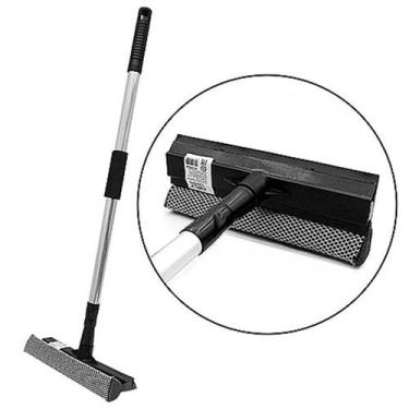 Imagem de Rodo Retrátil Alumínio 57cm Limpeza Vidro Piso Compacto Ajustável Leve