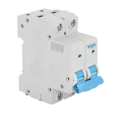 Imagem de Disjuntor Bipolar 6k Branco 2 X 40A com Proteção Contra Curto-Circuito e Sobrecarga Elgin
