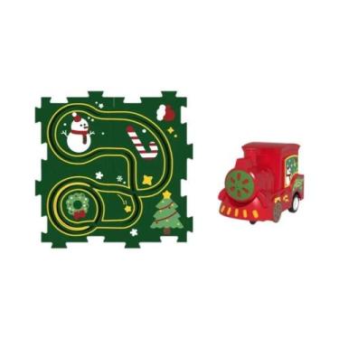 Imagem de Trem Elétrico Infantil De Quebra-Cabeça: Carro De Corrida Educacional 