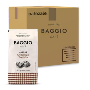 Imagem de Café Moído Baggio Aroma Chocolate Trufado Kit 20 Pacotes 250g - Baggio