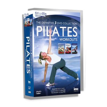 Imagem de Pilates The Definitive Triple DVD Box Set - Containing Pilates Bootcamp Workout, Quick Results Pilates and The Power of Pilates - Fit for Life Series