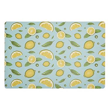Imagem de Toalha Americana retangular Limão Naxos- Lugar individual (41 X 27 cm) para usar a mesa. De fácil limpeza, material plástico (PSAI) com impressão de qualidade fotográfica