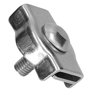 Imagem de Braçadeiras de cabo de aço inoxidável, grampos de cabo de aço simples de ajuste fácil pinça boa aderência para equipamento pesado para antena nua para navio(50pcs M2)