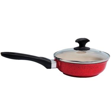 Imagem de Frigideira Vermelha Antiaderente Marmorizado Javali CB 16cm