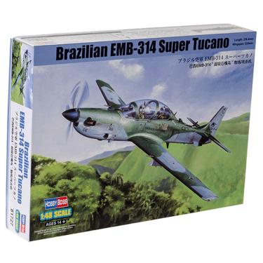 Imagem de Kit Para Montar Brazilian Emb-314 Super Tucano 1:48 Hobby Boss