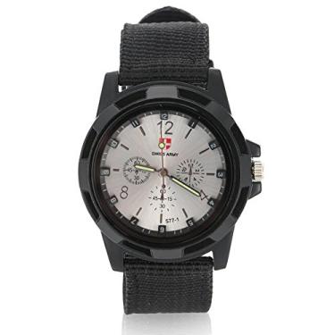 Imagem de Relógio De Pulso, Relógio Eletrônico, Relógio De Pulso Militar Com Pulseira De Nylon Redonda De Relógio Eletrônico Para Smartwatches (Prata)