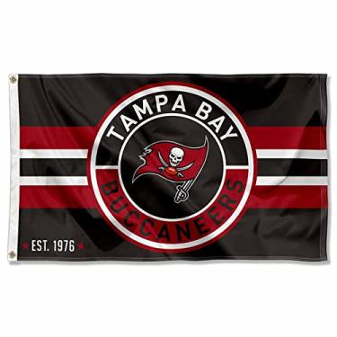 Imagem de WinCraft Tampa Bay Buccaneers patch Button Circle Logo Bandeira Grande 3x5 Banner