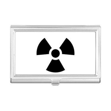 Imagem de Dangerous Chemical Toxic Radiation Pattern Porta-cartões de visita, caixa de bolso