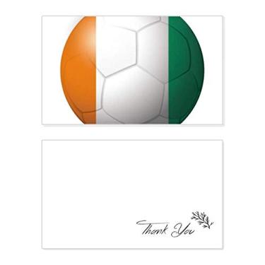 Imagem de Coate d'Ivoire bandeira nacional futebol cartão de agradecimento aniversário aniversário saudação casamento agradecimento