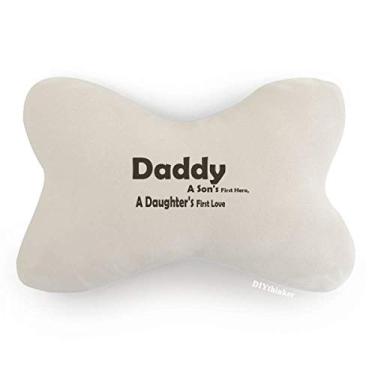 Imagem de DIYthinker Almofada para decoração de pescoço com citação Love Hero Daddy Festival