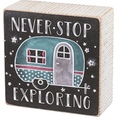 Imagem de Primitives by Kathy Placa 35293 Chalk Art Box, 10 x 10 cm, Never Stop Exploring
