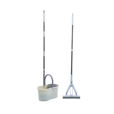 Imagem de Kit mop limpeza giratório giro fit e rodo mágico mop esponja - Simplo