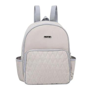 Imagem de Mochila de Maternidade Hug Linho Cinza