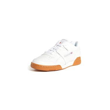 Imagem de Reebok Tênis masculino Workout Plus, Branco/Carbono/Vermelho Clássico, 38