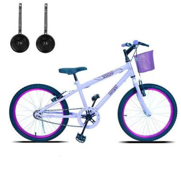 Imagem de Bicicleta Infantil Aro 20 Com Cestinha E Rodinhas - Forss