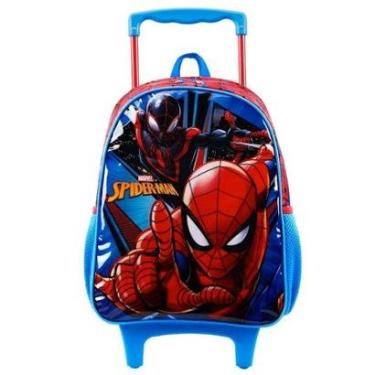 Imagem de Mochila Escolar Homem Aranha Spiderman Rodinhas Tam G Infantil-Masculino