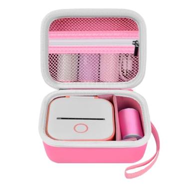 Imagem de Capa etiquetadora para Memoking T02/ para Phomemo M02/ M02S/ M02 Pro/Q30S/ para Nelko PM230/ para Anycash/para Ponek Mini Pocket Printer, suporte de armazenamento de papel adesivo portátil - apenas