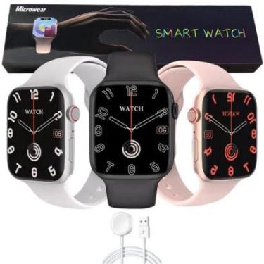 Imagem de Relógio Inteligente Smart Watch W29s Serie 9 Lançamento Microwear Original 45mm ChatGpt Nfc Gps-Unissex