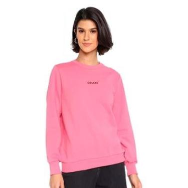 Imagem de Blusão Colcci Moletom Rosa Hillier-Feminino