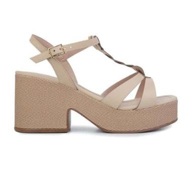 Imagem de Sandália Feminina Renata Mello Marrom Amendoa 8064-Feminino