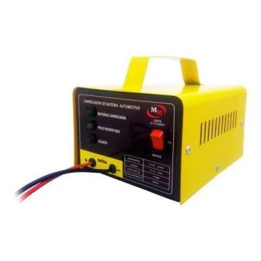 Imagem de CARREGADOR DE BATERIA 12 V 10A amarelo - MM Eletrônica