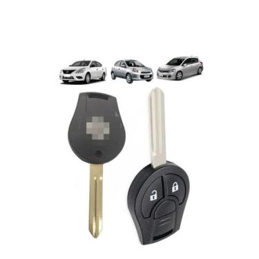 Imagem de Capa Carcaça Da Chave Niss Versa March Tiida Sentra 2 Botões