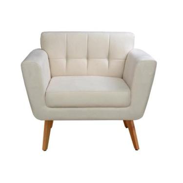 Imagem de Poltrona Moderna Bruna Cadeira Living Decoração Sala Recepção - Bella 