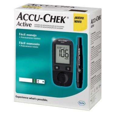 Imagem de Medidor de Glicose Completo Accu Chek Active Roche