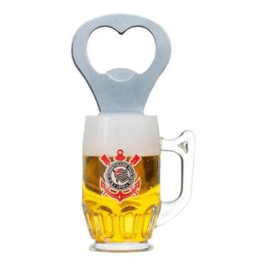 Imagem de Abridor Garrafas Caneca Ímã Geladeira 10x5cm  Corinthians - Mileno, Im
