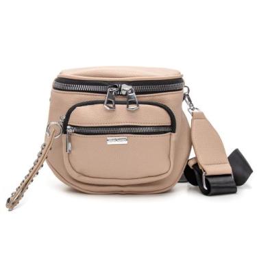 Imagem de Bolsa Feminina Couro Nude Pochete Premium - JOHN SCOTT