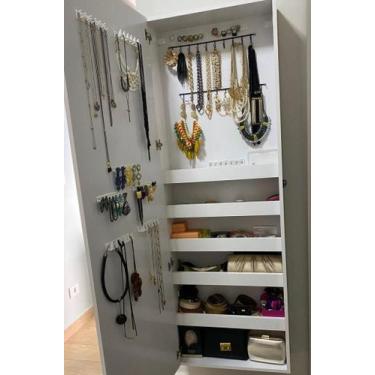 Imagem de Armário Organizador Multiuso com Prateleiras e Porta-joias  Sem Espelh