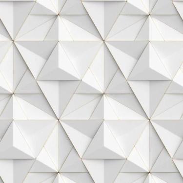 Imagem de Papel De Parede 3D Geometrico Losango Decorativo Autocolante - LRP
