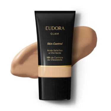 Imagem de Base Líquida Glam Skin Control 30ml Eudora, cor 15