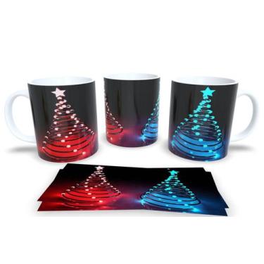 Imagem de Canecas de Porcelana Personalizadas Arvore de Natal - Estampa Sublimad