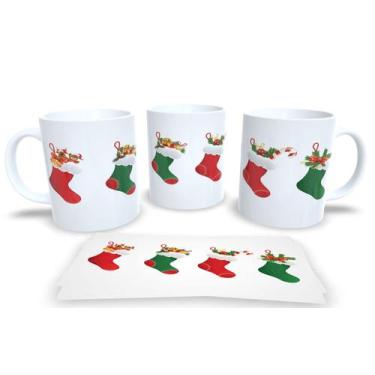 Imagem de Canecas de Porcelana Personalizadas Natal 3 - Estampa Sublimada, Mod.5