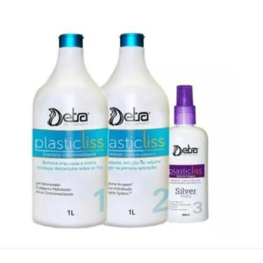 Imagem de Detra Kit Escova Progressiva Plastic Liss 1litro