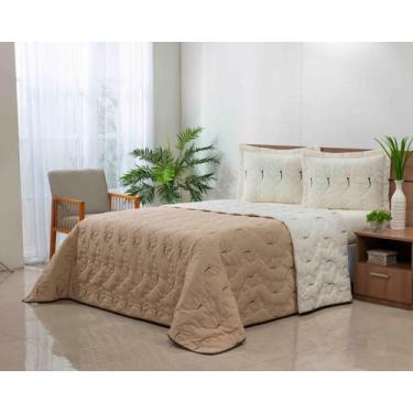 Imagem de Cobre Leito Borborleta Queem 3pç 100%algo Dupla Face 180fio - THAIS EN