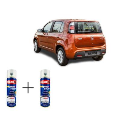 Imagem de Spray automotivo laranja evolution fiat + spray verniz 300ml - Sherwin