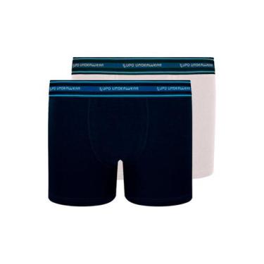 Imagem de Kit com 2 Cuecas Infantil Boxer Lupinho 141-003 - LUPO, Branco, G