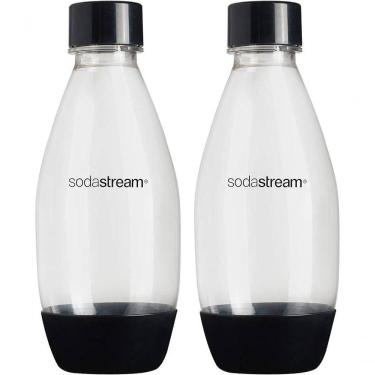 Imagem de Conjunto De 2 Garrafas Plásticas 500ml Sodastream Preta