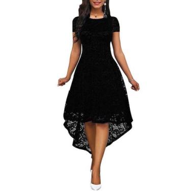 Imagem de Vestido Renda Madrinha Plus Size Festa Noite Formatura - ShoopWeb, XG